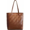 Able Mamuye Woven Tote In Whiskey