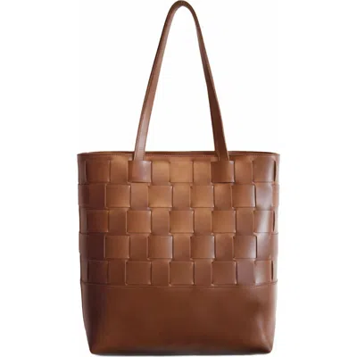 Able Mamuye Woven Tote In Whiskey