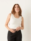 Able Mara Basic Layering Tank In Almond