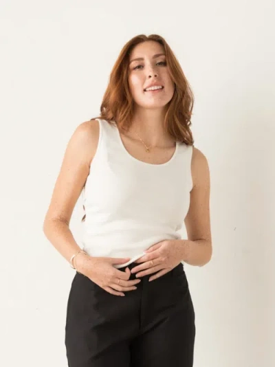 Able Mara Basic Layering Tank In Almond