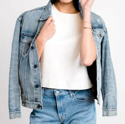 Able Merly Jean Jacket In Original Wash In Blue