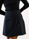 Able Micayla Wrap Mini Skirt In Black