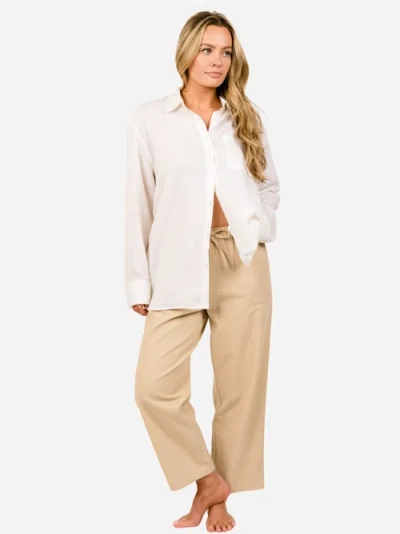 Able Mila Pull On Pant In Brown Sugar