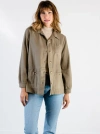 Able Phyllis Utility Shacket In Dusky Green