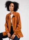 Able Phyllis Utility Shacket In Mocha Bisque