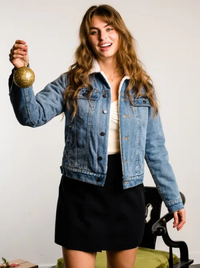 Able Shannon Trucker Denim Jacket In Indigo