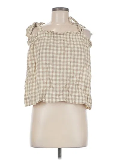 Pre-owned Able Sleeveless Blouse In Tan