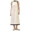 Able Sofia Midi Dress In Beige In Neutral