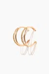 ABLE SPARKLE DOUBLE HOOPS IN GOLD