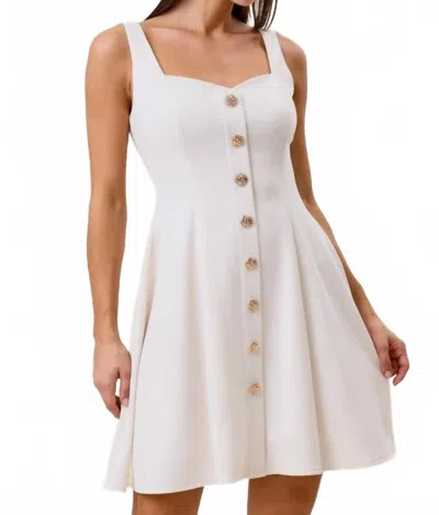 Able Sweetheart Neck Sleeveless Mini Dress In Cream In White