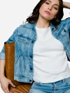 Able The Bailey Jacket In Light Blue Wash