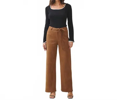Able Vegan Suede Pants In Brown
