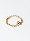 Able Willow Chain Ring In Gold