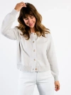 Able Willow Classic Cardigan In Chalk