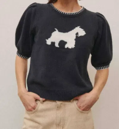 Able Women's Dog Sweater In Black