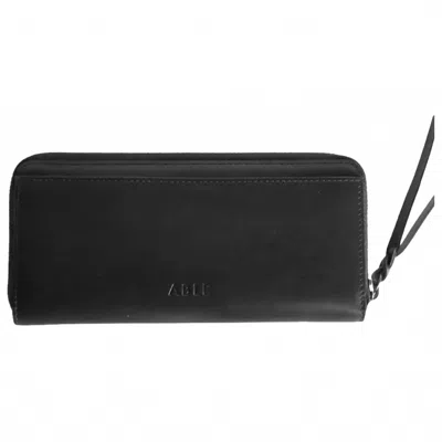 Able Women's Large Zip Around Wallet In Black