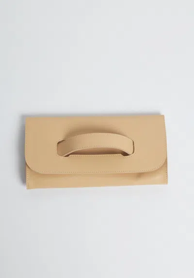 Able Women's Mare Handle Clutch In Ivory In Sand