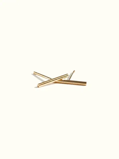 Able Women's New Stick Stud Earrings In 14k Gold Filled In Multi