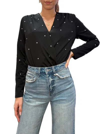 Able Women's Studded Body Suit In Black