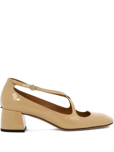 A.bocca 45mm Cross-strap Pumps In Neutral