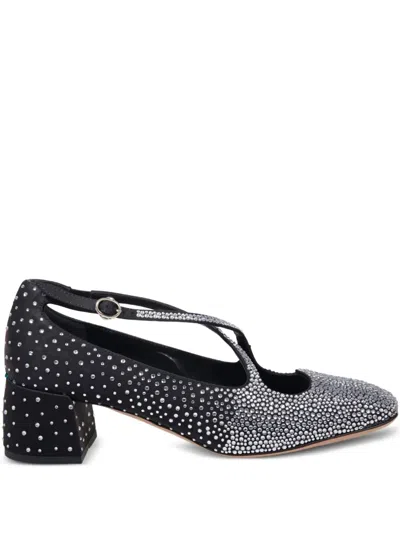 A.bocca 50mm Satin Pumps In Black