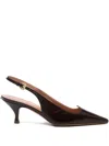 A.bocca 60mm Pointed Slingback Pumps In Brown
