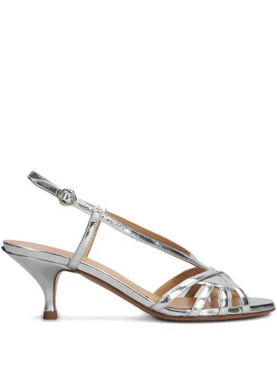 A.bocca 65mm Leather Sandals In Silver