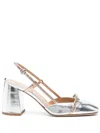 A.bocca 95mm Metallic Pumps In Metallic