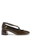 A.bocca Two For Love Pumps In Patent Calf Leather In Brown