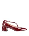 A.bocca A. Bocca Woman Pumps Chocolate Brown Size 7 Leather In Maroon