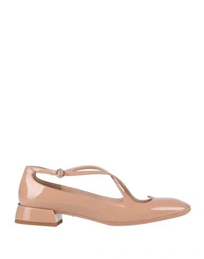 A.bocca A. Bocca Woman Ballet Flats Beige Size 7 Leather In Neutral