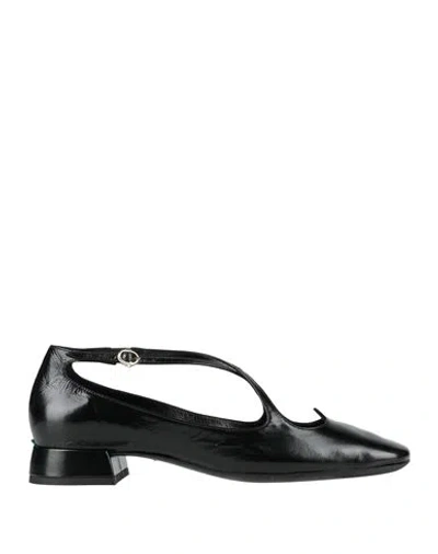 A.bocca A. Bocca Woman Ballet Flats Black Size 11 Leather