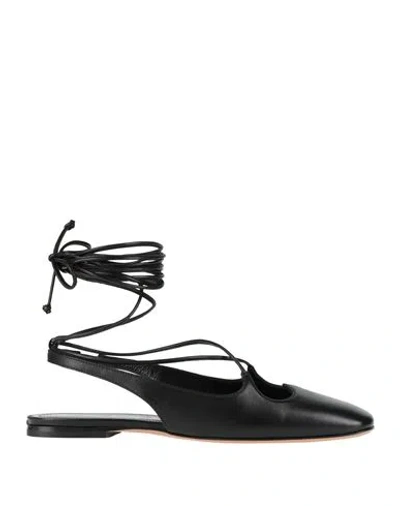 A.bocca A. Bocca Woman Ballet Flats Black Size 6 Leather