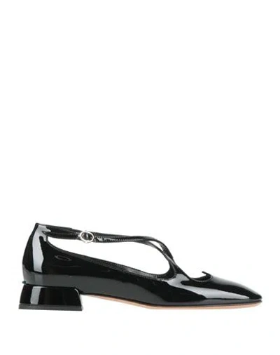 A.BOCCA A. BOCCA WOMAN BALLET FLATS BLACK SIZE 8 LEATHER