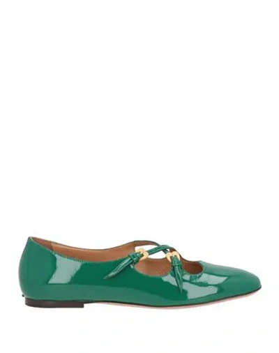 A.bocca A. Bocca Woman Ballet Flats Emerald Green Size 7 Leather