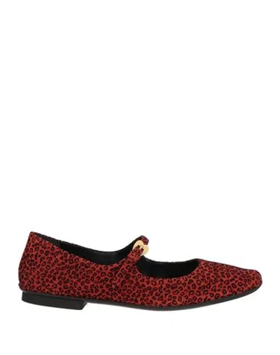 A.bocca A. Bocca Woman Ballet Flats Rust Size 9 Leather In Multi
