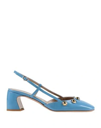 A.bocca A. Bocca Woman Pumps Azure Size 7.5 Leather In Blue