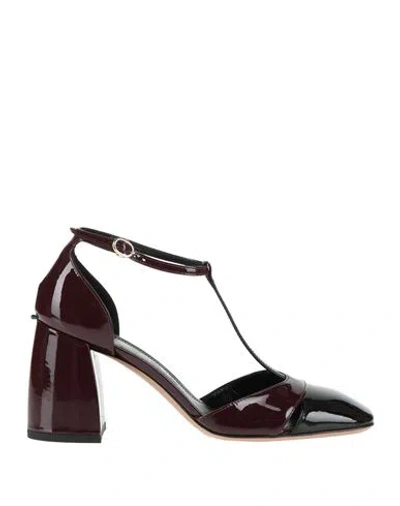 A.bocca A. Bocca Woman Pumps Black Size 7 Leather In Gold