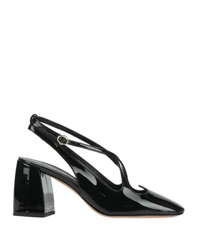 A.BOCCA A. BOCCA WOMAN PUMPS BLACK SIZE 8 LEATHER