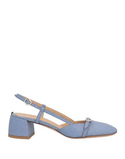 A.bocca A. Bocca Woman Pumps Blue Size 8 Leather