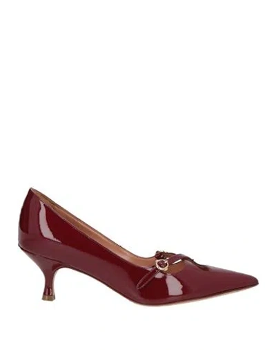 A.bocca A. Bocca Woman Pumps Brick Size 6 Leather In Red