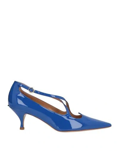 A.bocca A. Bocca Woman Pumps Bright Blue Size 8 Leather