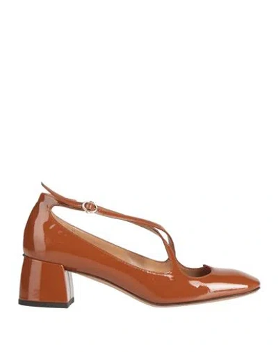 A.bocca A. Bocca Woman Pumps Brown Size 7 Leather