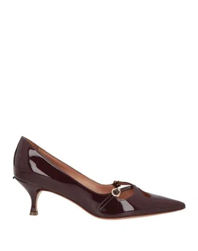 A.bocca A. Bocca Woman Pumps Burgundy Size 10 Leather In Red
