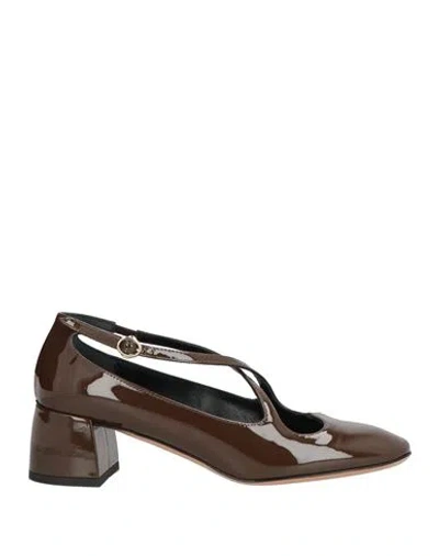 A.bocca A. Bocca Woman Pumps Dark Brown Size 7.5 Leather