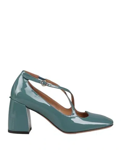 A.bocca A. Bocca Woman Pumps Deep Teal Size 6 Leather In Green