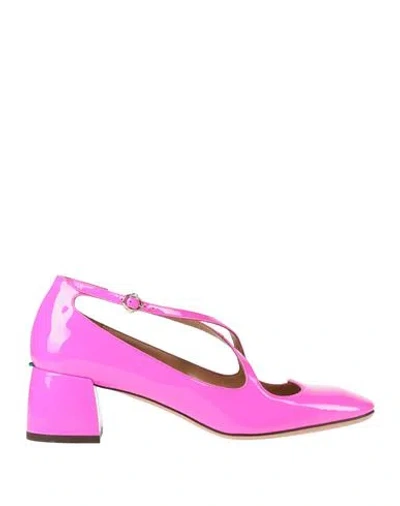 A.bocca A. Bocca Woman Pumps Fuchsia Size 6 Leather In Pink