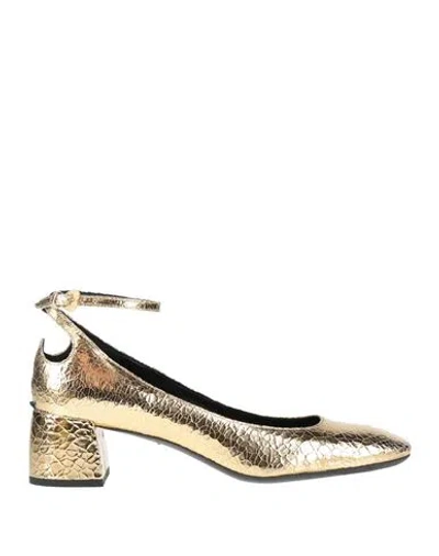 A.bocca A. Bocca Woman Pumps Gold Size 7 Leather