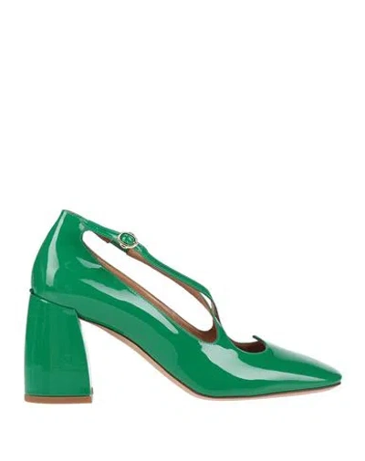 A.bocca A. Bocca Woman Pumps Green Size 7 Leather