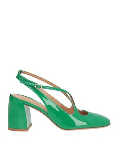 A.bocca A. Bocca Woman Pumps Green Size 8 Leather